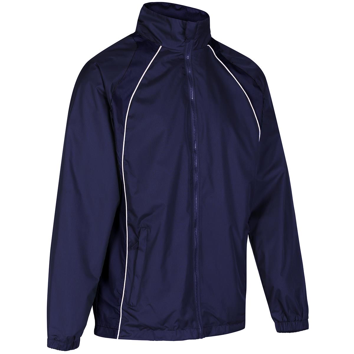 Unbranded Teamwear Elite Showerproof Jacket Navy Kids - Front