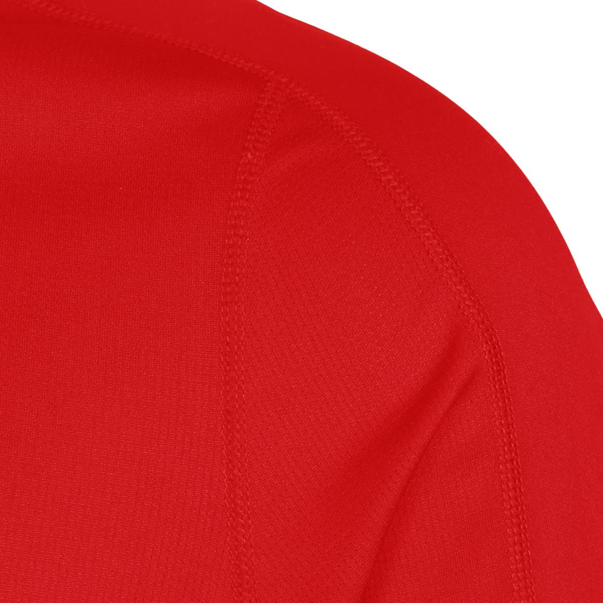Unbranded Teamwear Technical Tee Red - Detail 1 Unbranded Teamwear Technical Tee Red - Detail 1