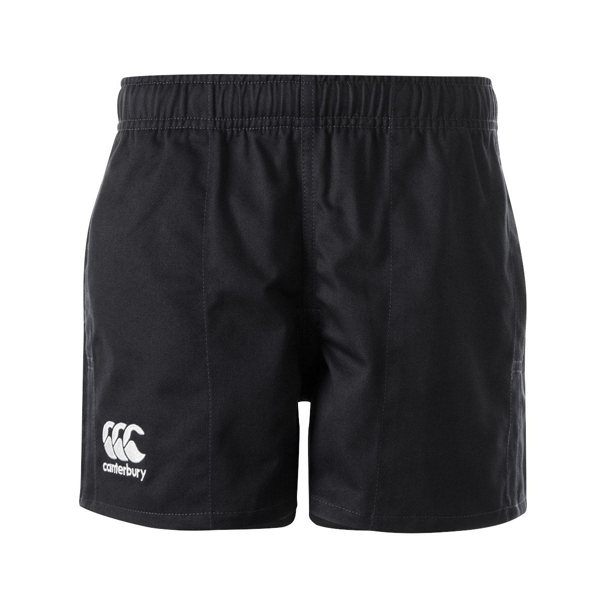 Canterbury Kids Cotton Professional Rugby Match Shorts - Black - Canterbury Kids Cotton Professional Rugby Match Shorts - Black -