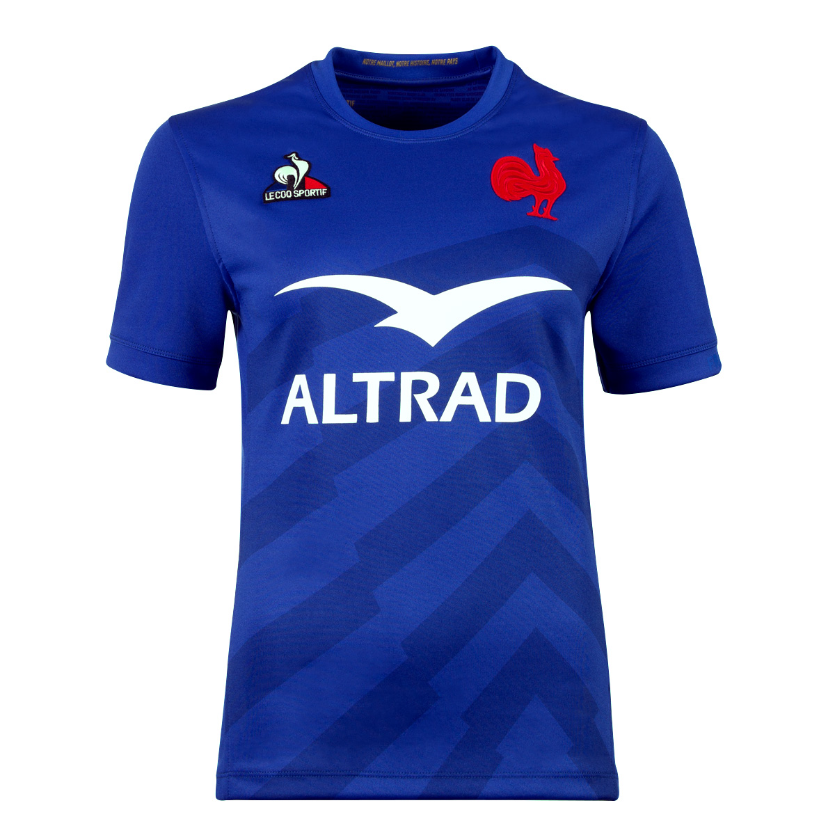 France Womens Home Rugby Shirt - Short Sleeve Royal 2023 - Front France Womens Home Rugby Shirt - Short Sleeve Royal 2023 - Front