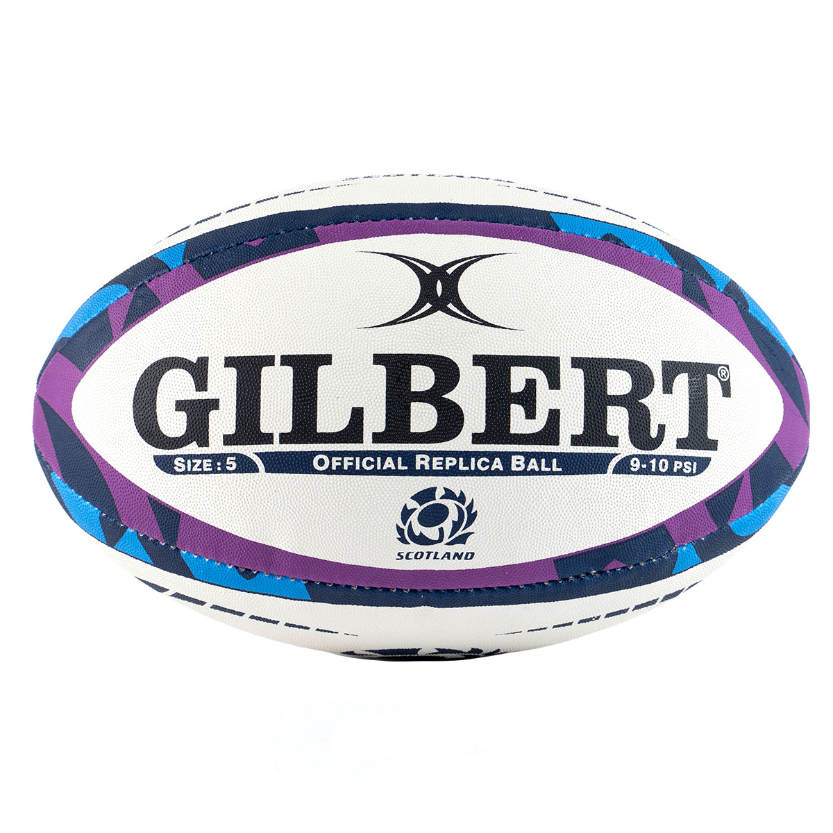 Gilbert Scotland Replica Rugby Ball - Front Gilbert Scotland Replica Rugby Ball - Front