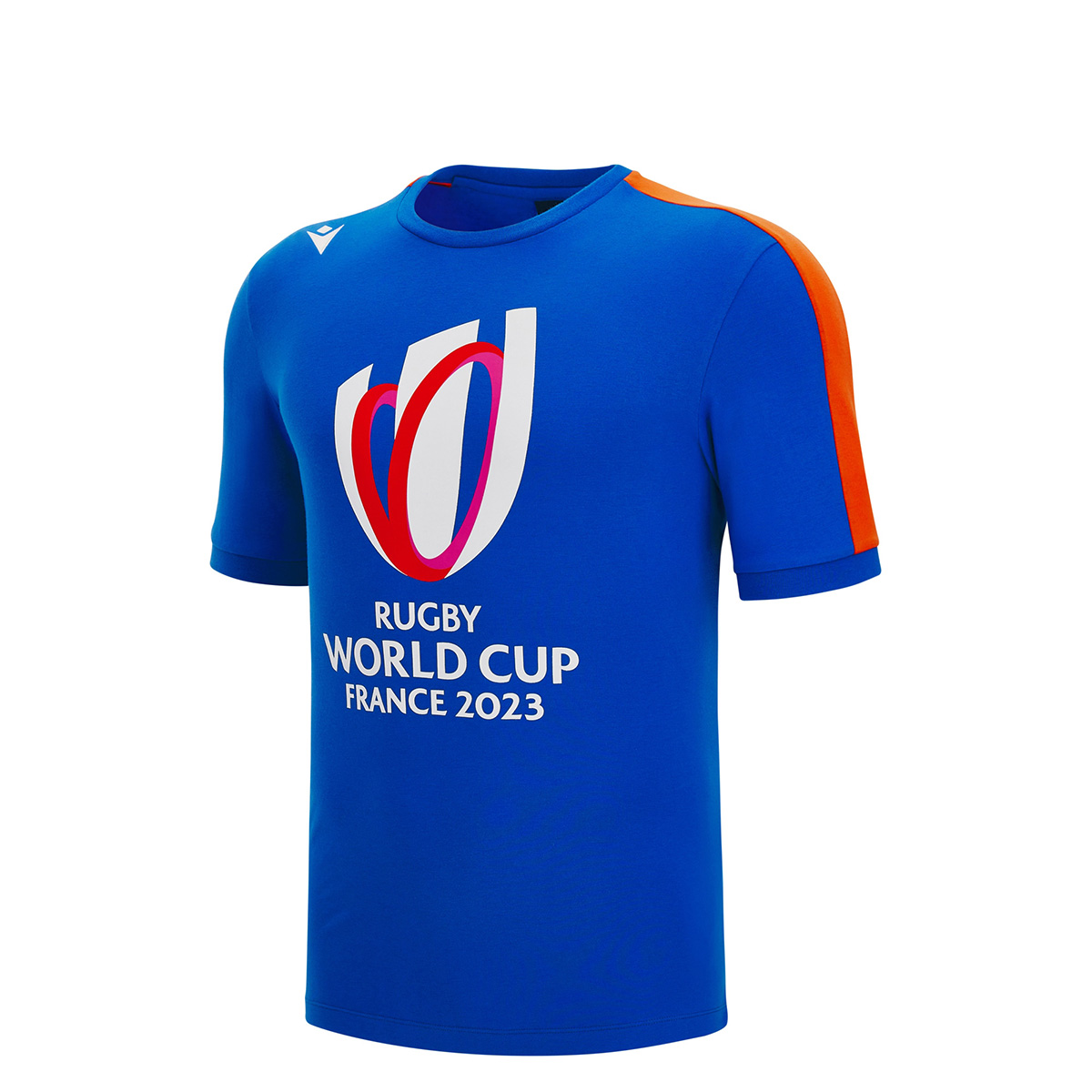 Rugby World Cup 2023 Macron Kids Cotton T-Shirt - Royal Blue - F Rugby World Cup 2023 Macron Kids Cotton T-Shirt - Royal Blue - F