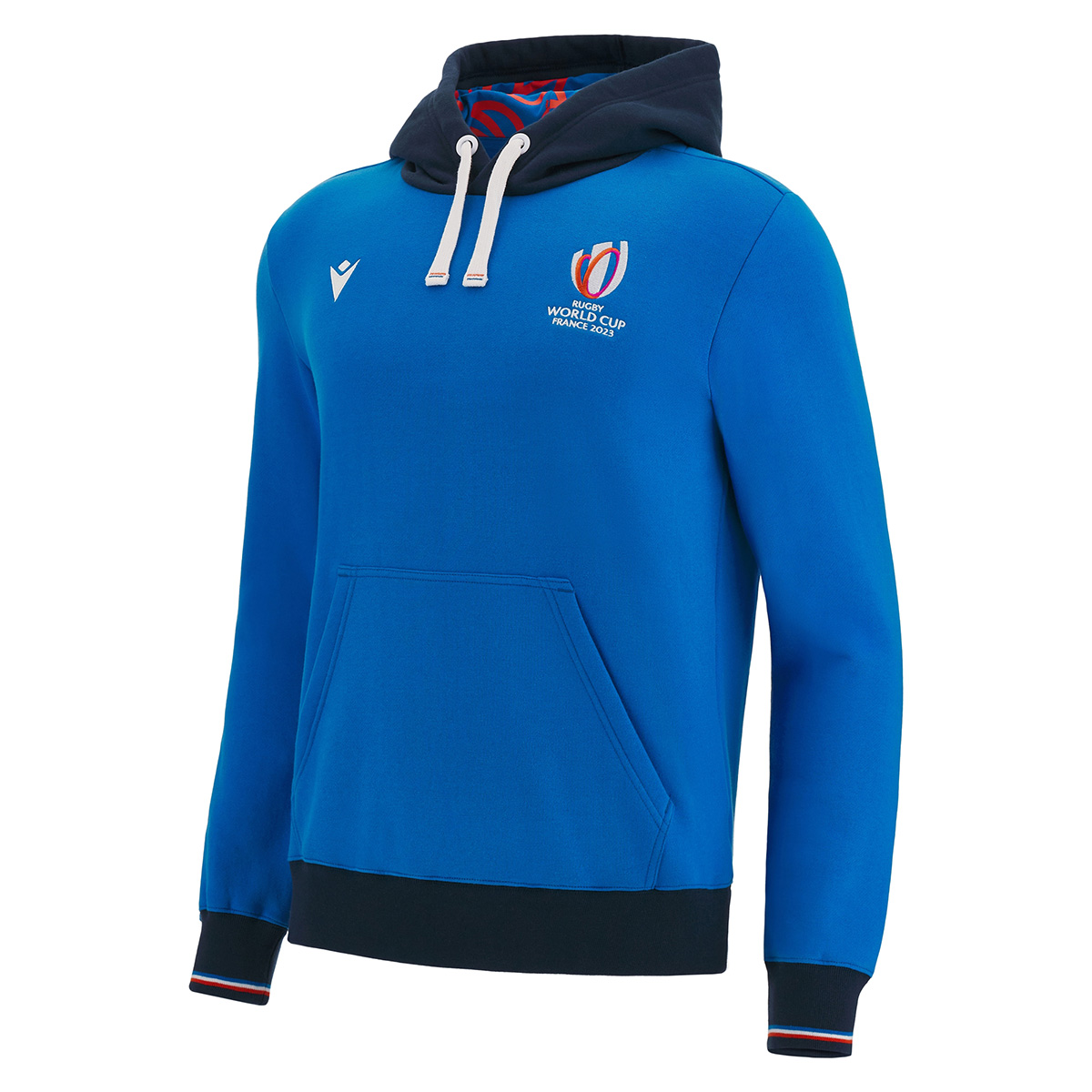 Rugby World Cup 2023 Macron Mens Pullover Hoodie - Royal Blue -  Rugby World Cup 2023 Macron Mens Pullover Hoodie - Royal Blue -
