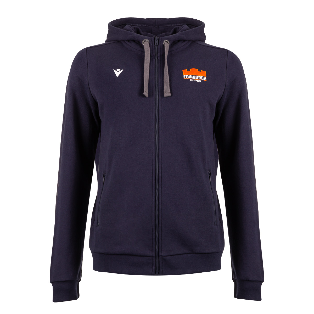 Edinburgh Womens Travel Full Zip Hoodie - Navy 2023 - Front