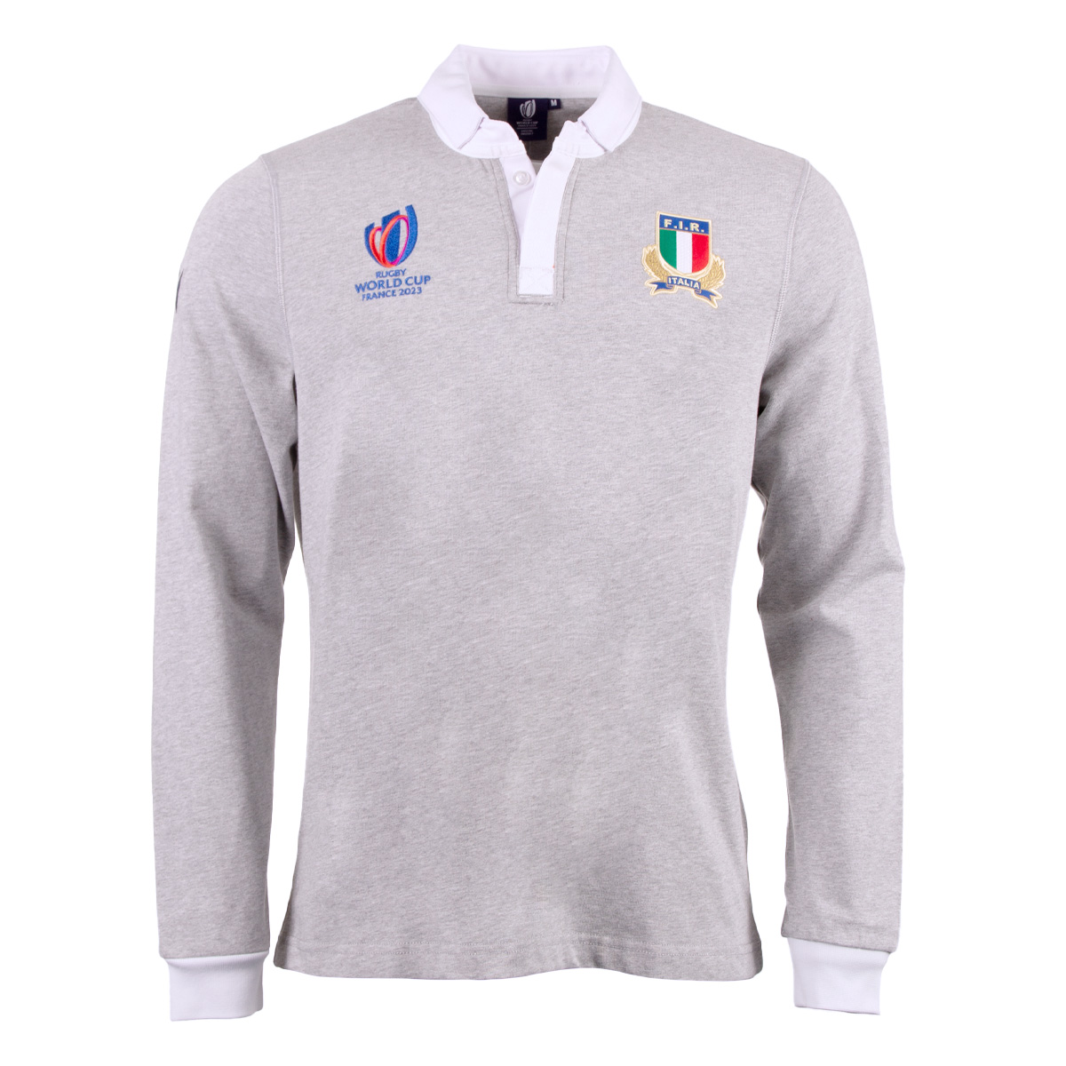 Macron Italy Mens Rugby World Cup 2023 Rugby Shirt - Front Macron Italy Mens Rugby World Cup 2023 Rugby Shirt - Front