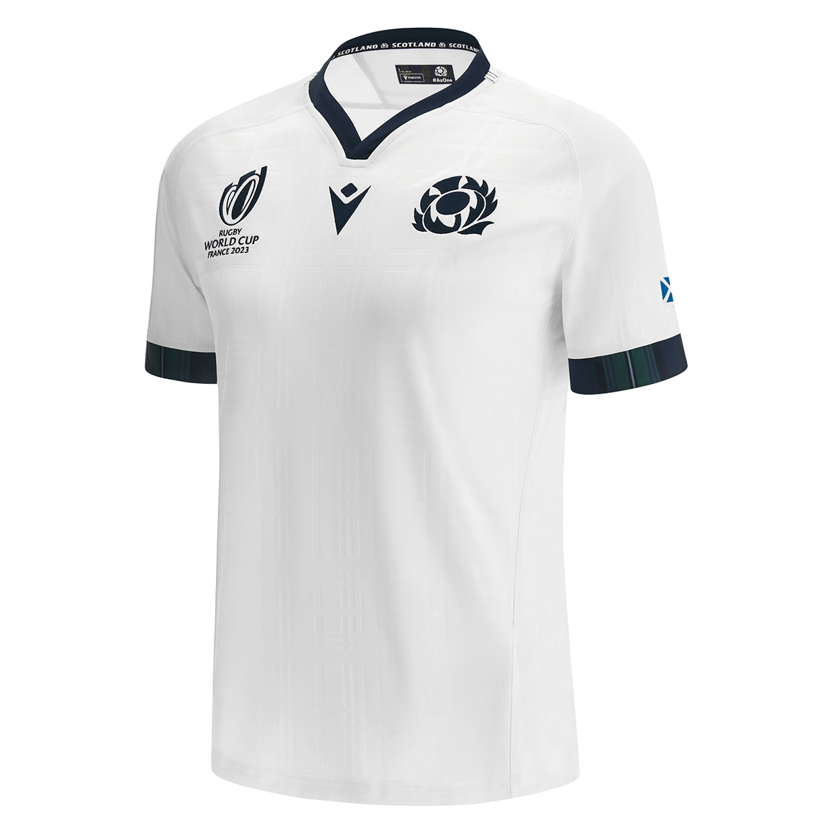Scotland Mens Rugby World Cup 2023 Alternate Rugby Shirt - Front Scotland Mens Rugby World Cup 2023 Alternate Rugby Shirt - Front