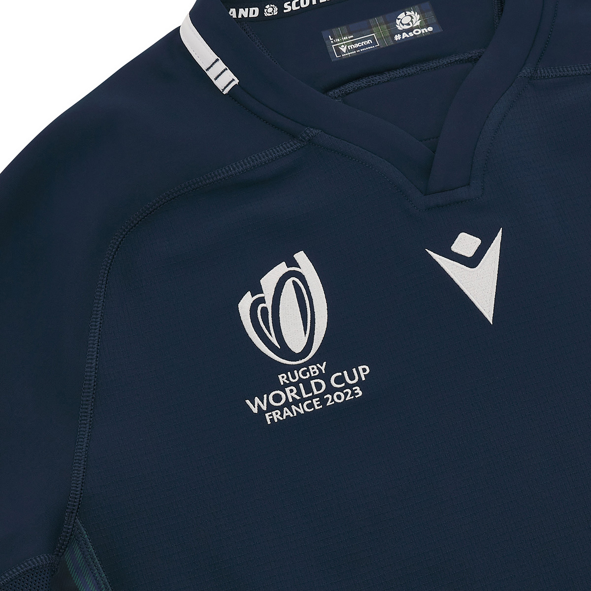 Scotland Mens Rugby World Cup 2023 Bodyfit Home Rugby Shirt - RW Scotland Mens Rugby World Cup 2023 Bodyfit Home Rugby Shirt - RW
