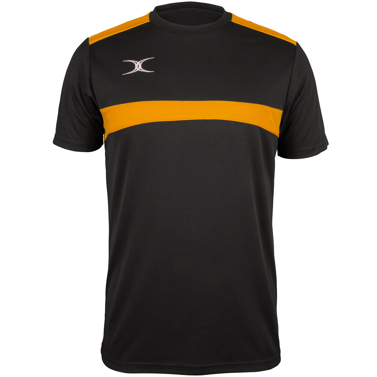 Gilbert Teamwear Photon Tee Black/Gold Kids - Front