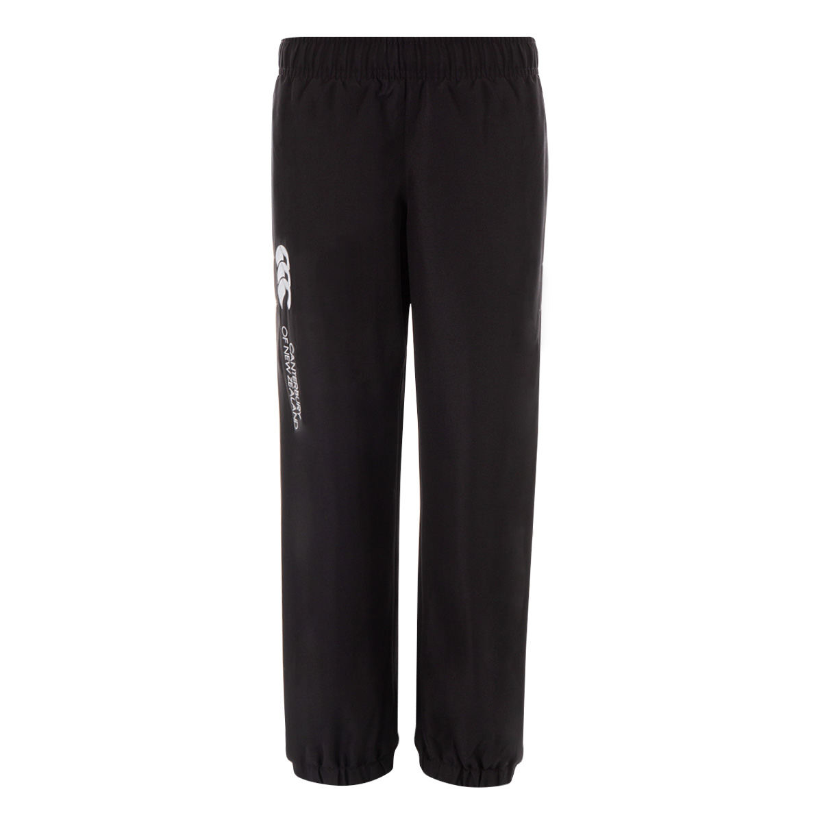 Canterbury Kids Cuffed Hem Stadium Pants - Black - Front Canterbury Kids Cuffed Hem Stadium Pants - Black - Front