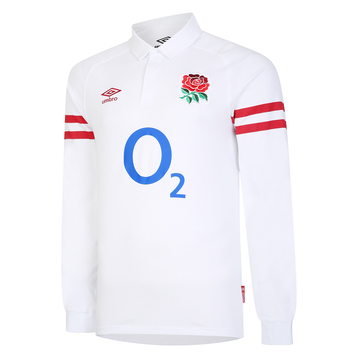 England Mens Classic Home Rugby Shirt - Long Sleeve White 2023 - England Mens Classic Home Rugby Shirt - Long Sleeve White 2023 -