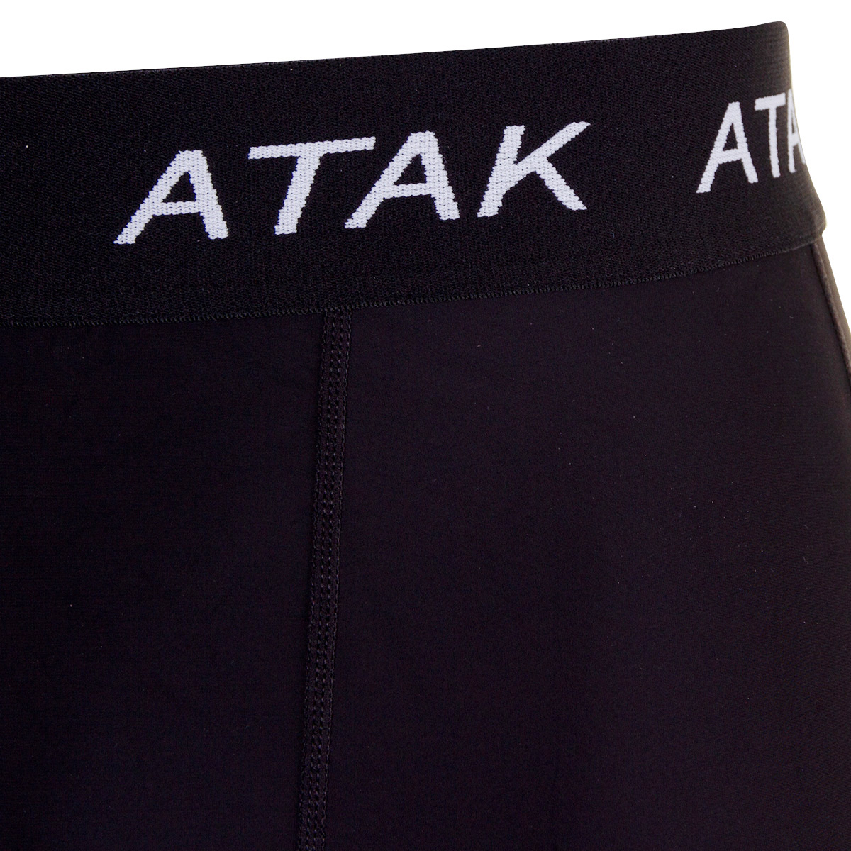 Atak Womens Compression Shorts - Black - Waistband Atak Womens Compression Shorts - Black - Waistband