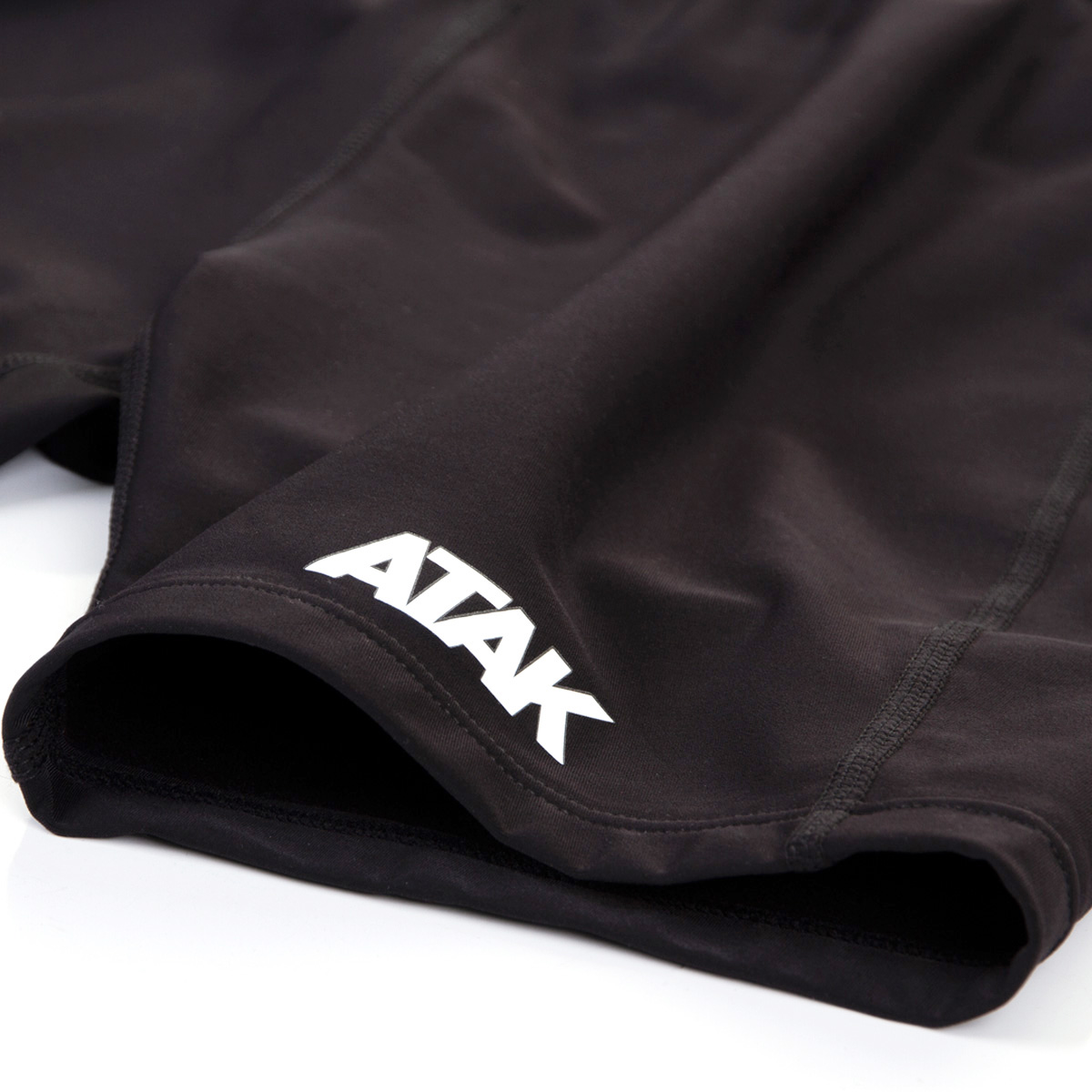 Atak Womens Compression Shorts - Black - Hem Atak Womens Compression Shorts - Black - Hem