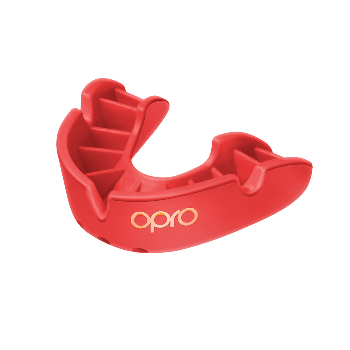 Opro Bronze Mouthguard - Red - Front Opro Bronze Mouthguard - Red - Front