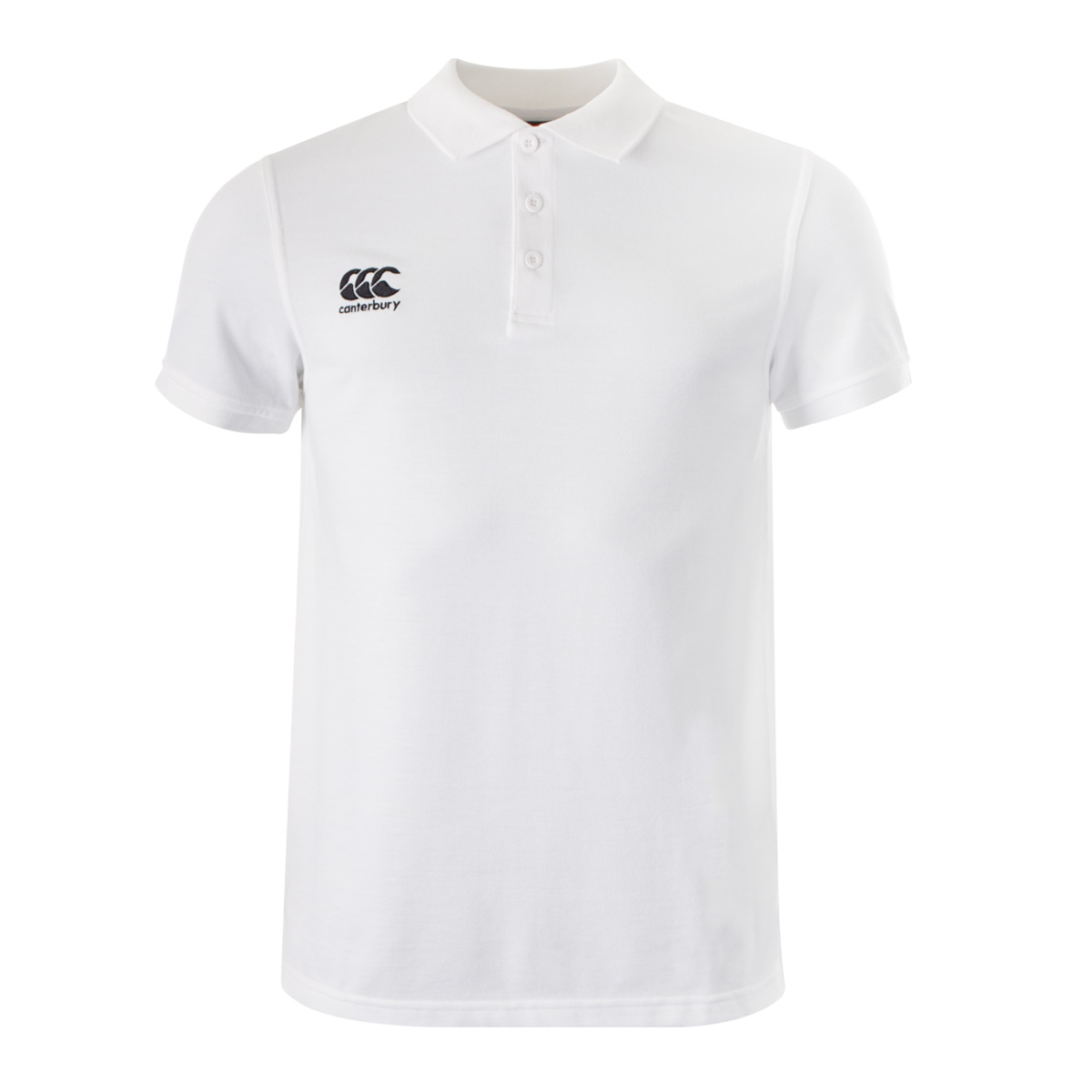 Canterbury Mens Waimak Polo - White - Front Canterbury Mens Waimak Polo - White - Front