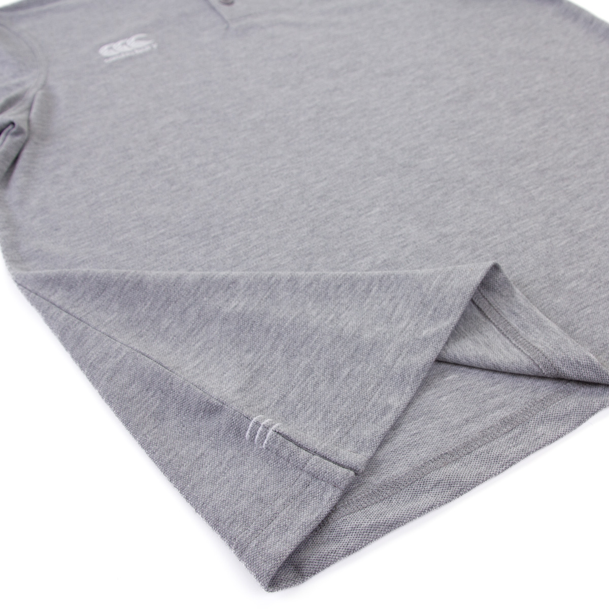 Canterbury Mens Waimak Polo - Grey - Hem Canterbury Mens Waimak Polo - Grey - Hem