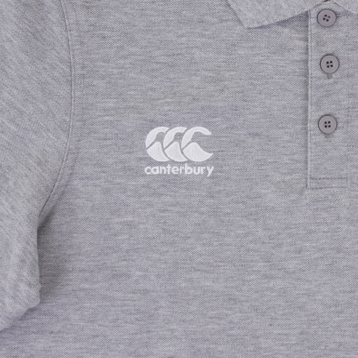 Canterbury Mens Waimak Polo - Grey - Logo Canterbury Mens Waimak Polo - Grey - Logo
