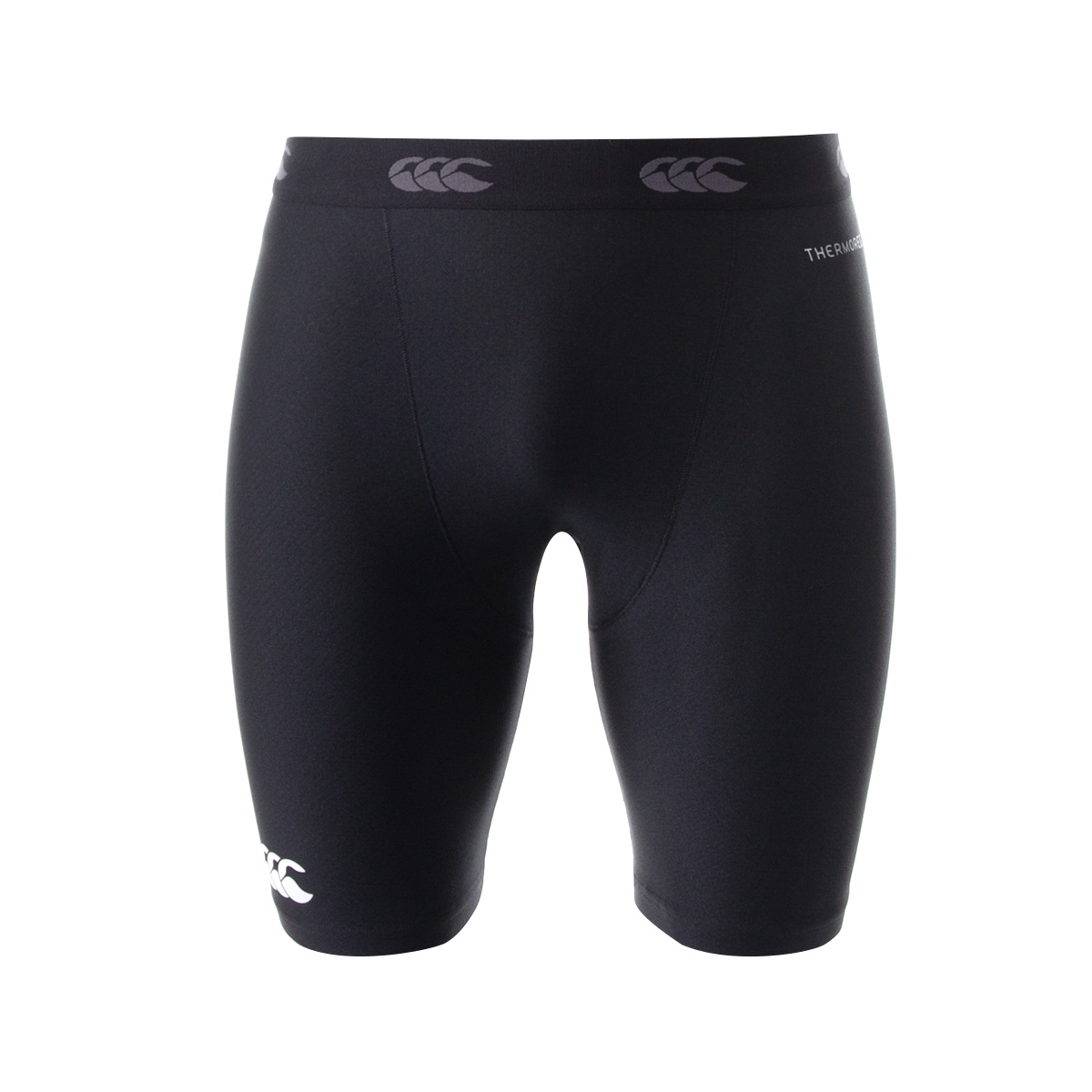 Canterbury Adults Thermoreg Baselayer Shorts - Black - Front Canterbury Adults Thermoreg Baselayer Shorts - Black - Front