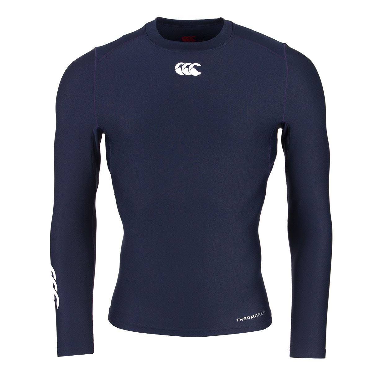 Canterbury Thermoreg Baselayer L/S Cold Top Navy - Front Canterbury Thermoreg Baselayer L/S Cold Top Navy - Front