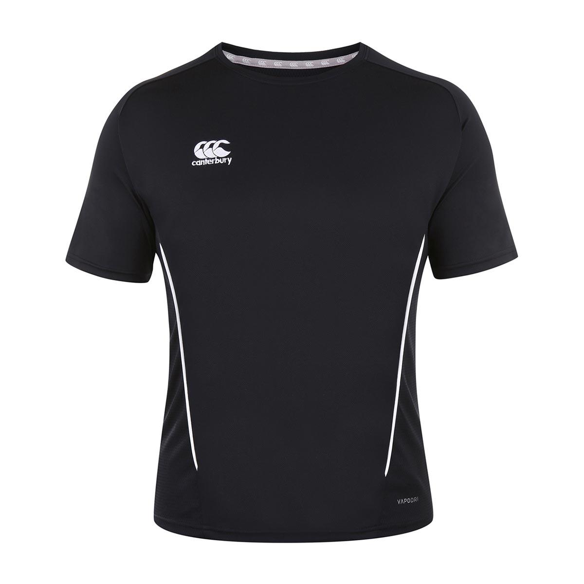 Canterbury Teamwear Team Dry Tee Black Kids - Front Canterbury Teamwear Team Dry Tee Black Kids - Front