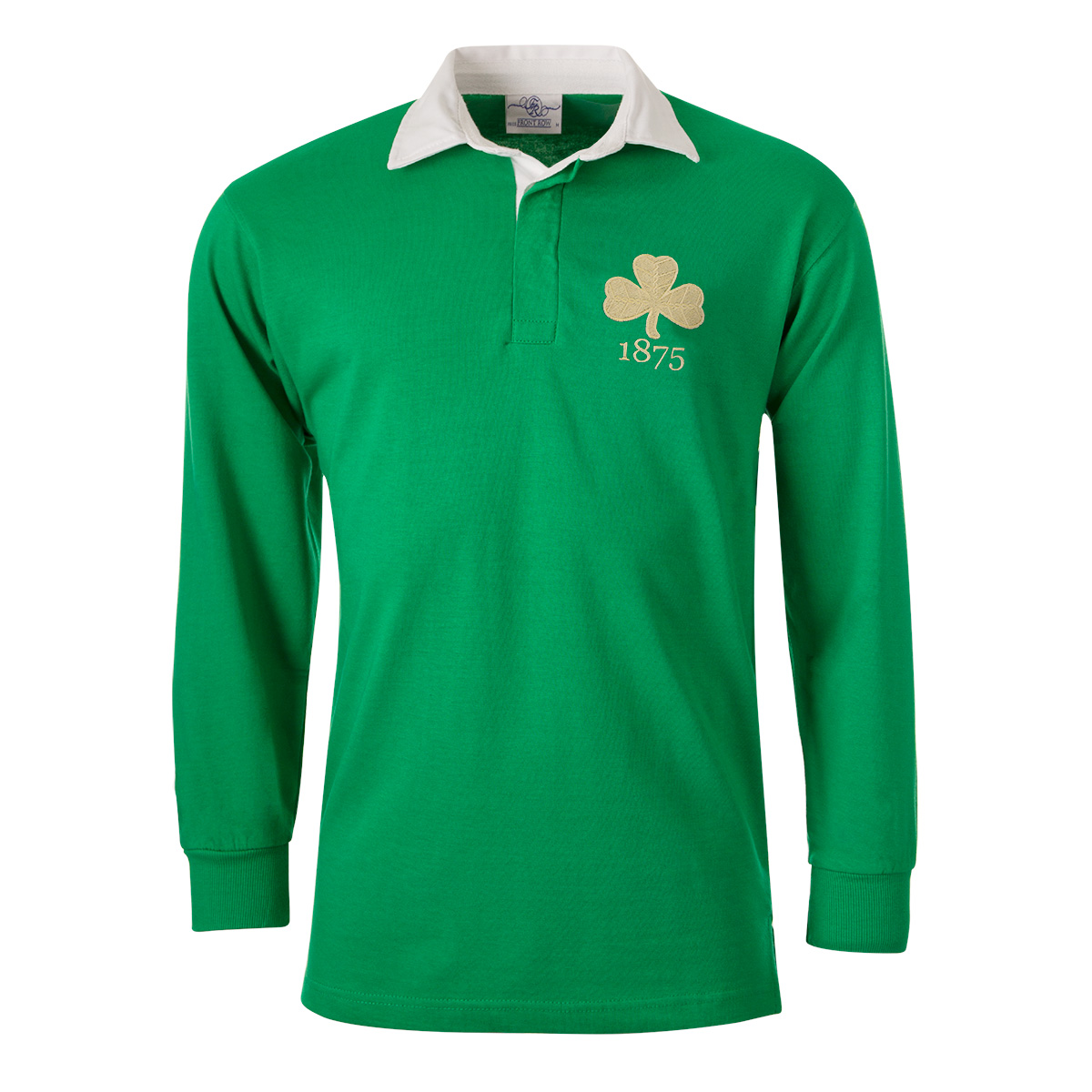 Mens Ireland 1875 Classic Rugby Shirt - Long Sleeved - Front Mens Ireland 1875 Classic Rugby Shirt - Long Sleeved - Front