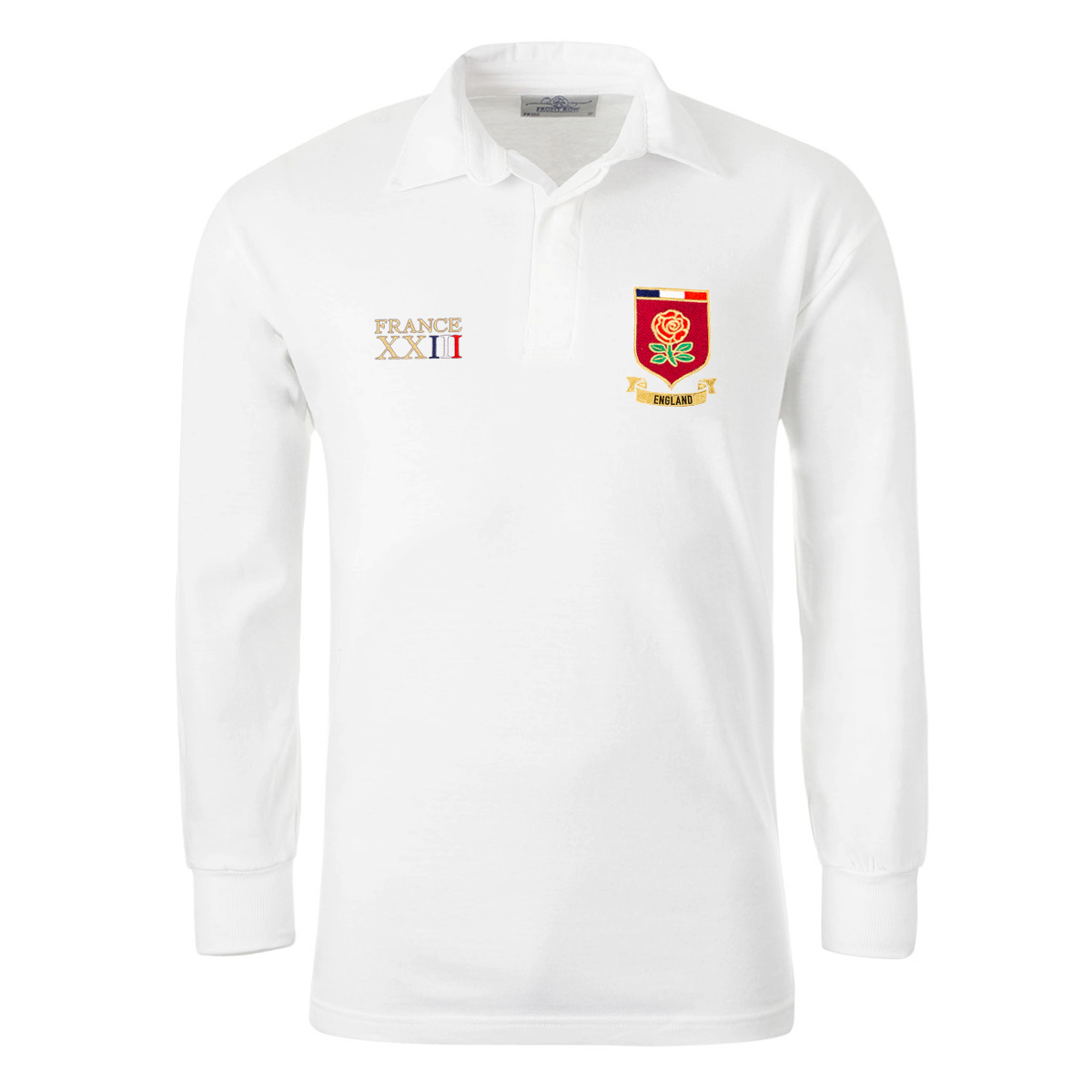 England Mens World Cup Classic Rugby Shirt - Long Sleeve White - England Mens World Cup Classic Rugby Shirt - Long Sleeve White -