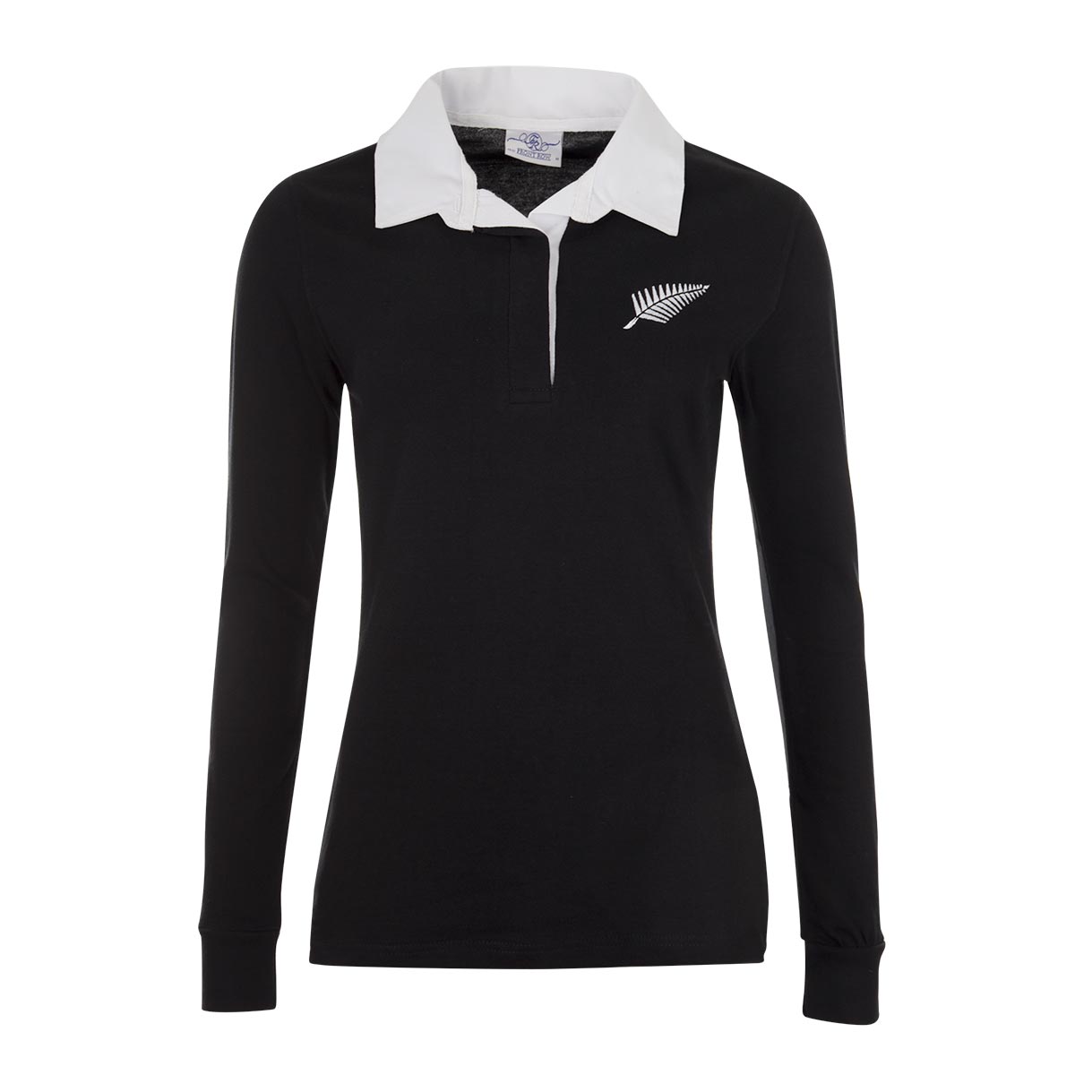 New Zealand Womens Classic Rugby Shirt L/S - Front New Zealand Womens Classic Rugby Shirt L/S - Front