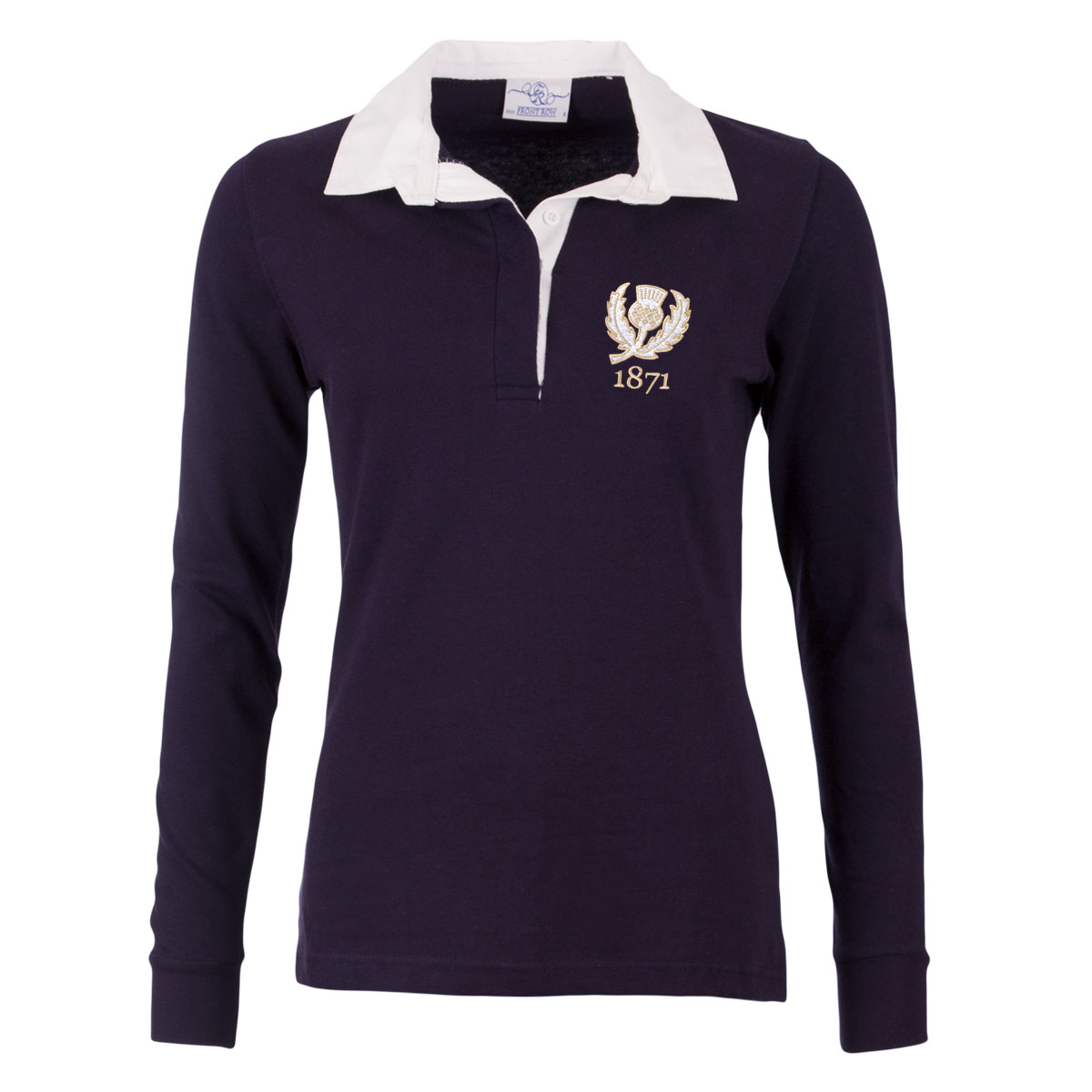 Scotland Womens 1871 Classic Rugby Shirt L/S - Front Scotland Womens 1871 Classic Rugby Shirt L/S - Front