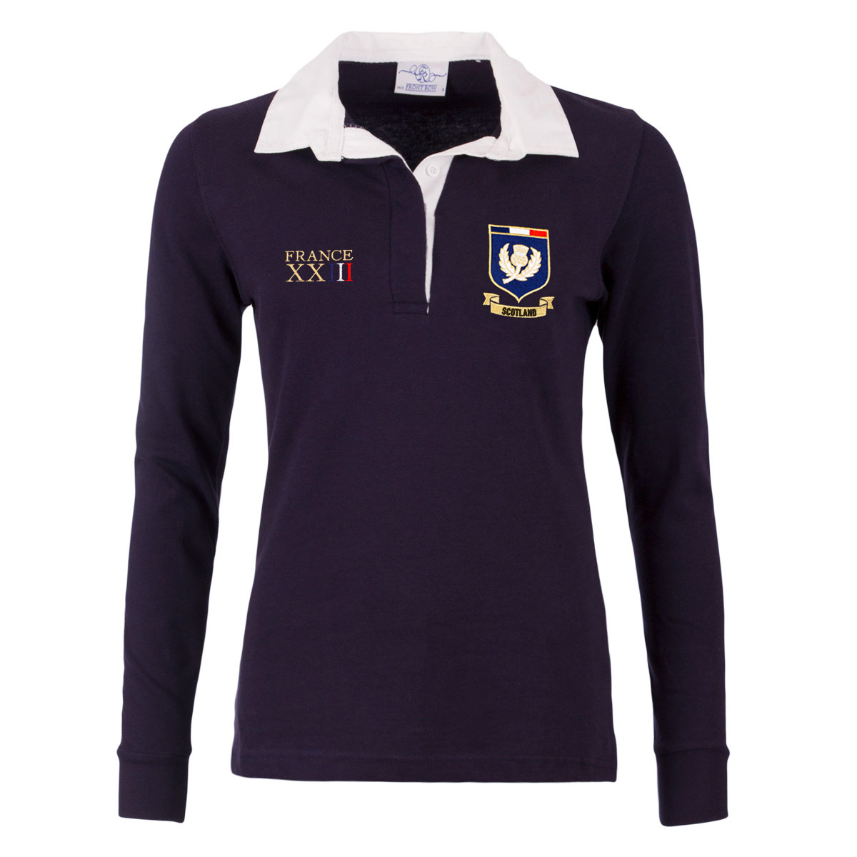 Scotland Womens World Cup Classic Rugby Shirt - Long Sleeve Navy Scotland Womens World Cup Classic Rugby Shirt - Long Sleeve Navy