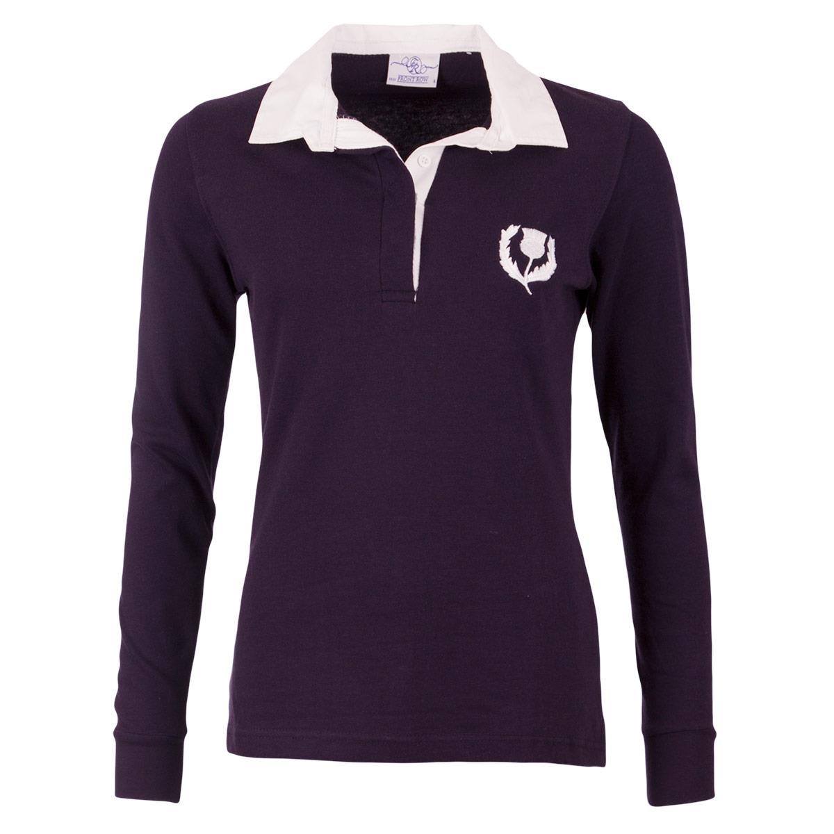Scotland Ladies Classic Rugby Shirt L/S - Front Scotland Ladies Classic Rugby Shirt L/S - Front