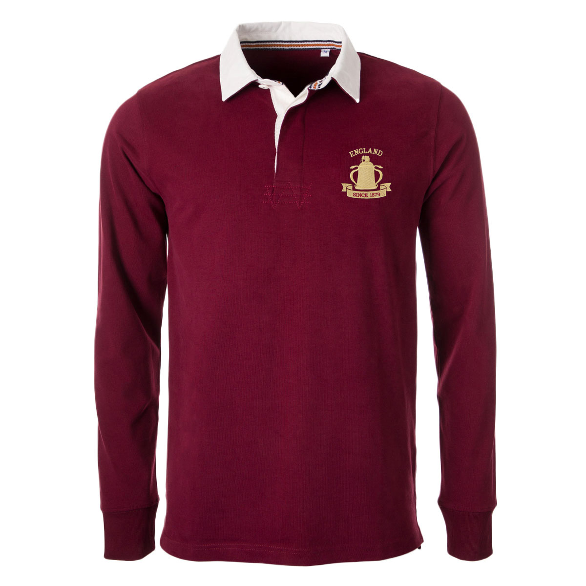 England Mens Calcutta 1879 Heavyweight Rugby Shirt - Burgundy -  England Mens Calcutta 1879 Heavyweight Rugby Shirt - Burgundy -