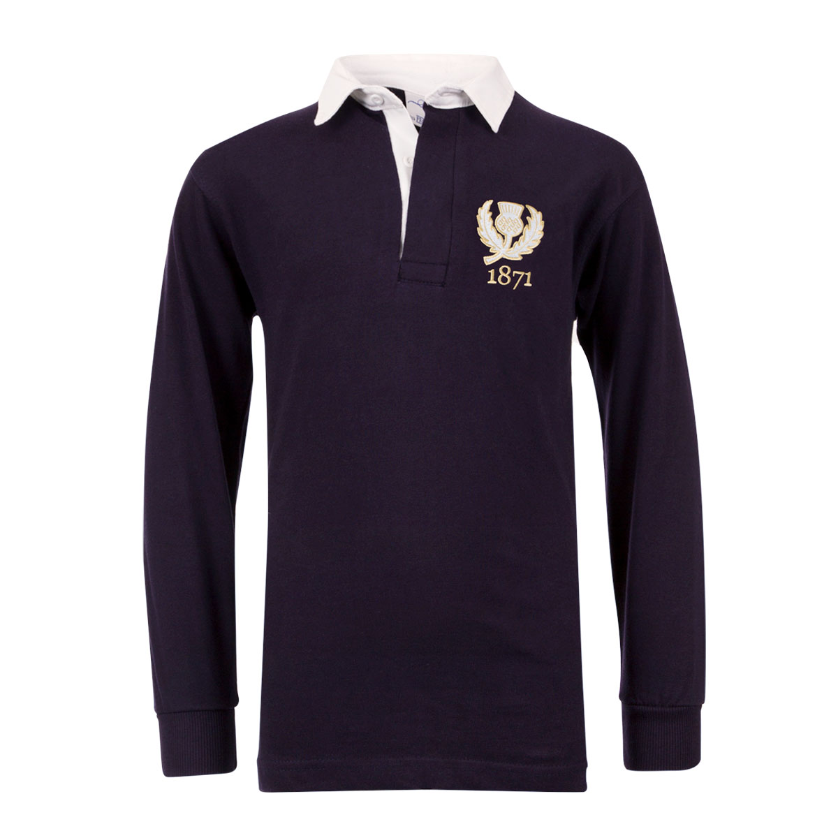 Scotland 1871 Classic Rugby Shirt L/S Kids - Front Scotland 1871 Classic Rugby Shirt L/S Kids - Front