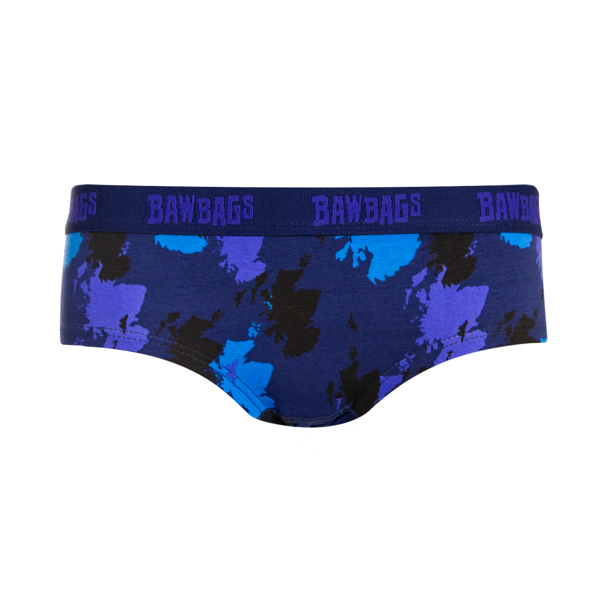 Bawbags Scotland Womens Camo Underwear - Navy - Front Bawbags Scotland Womens Camo Underwear - Navy - Front