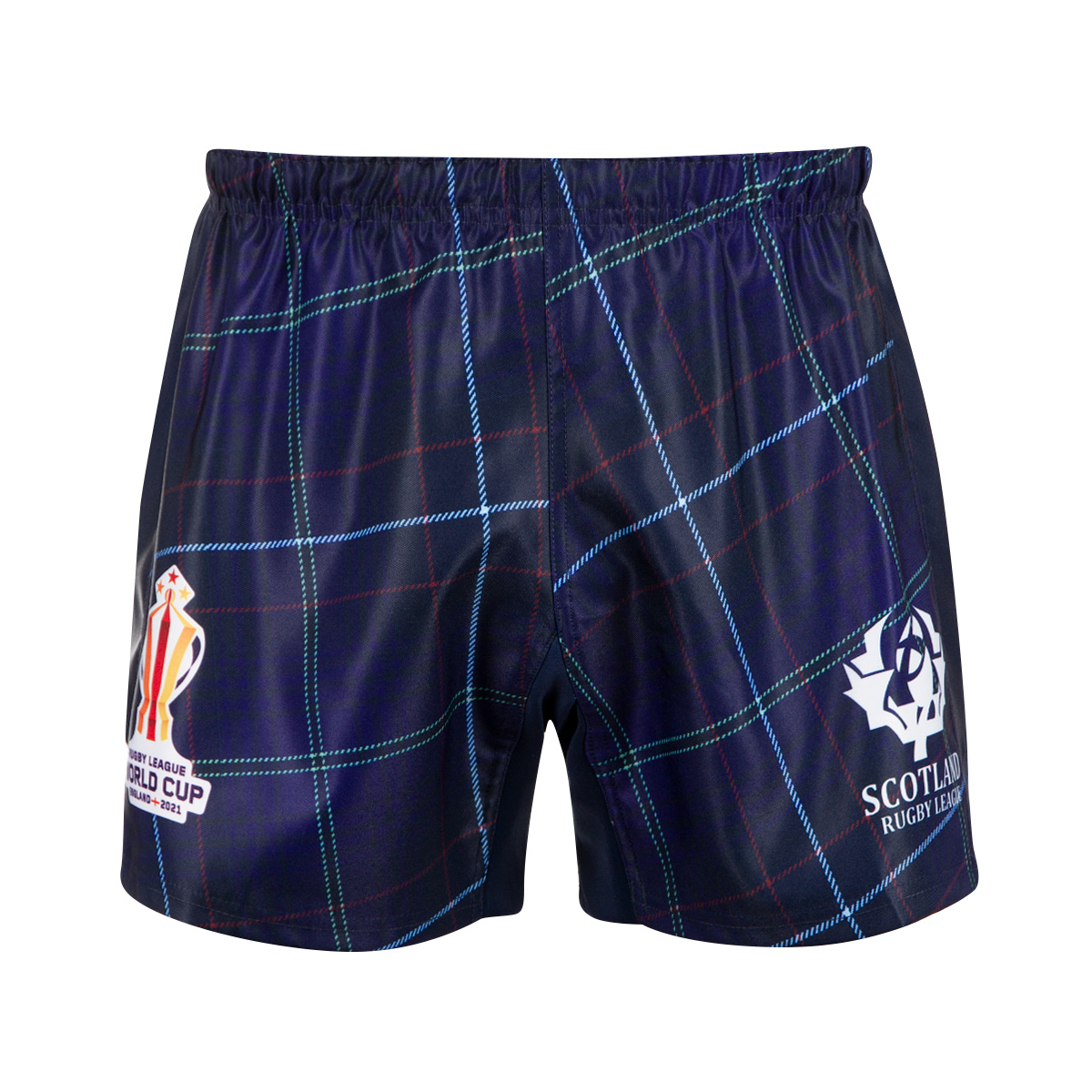 Scotland Rugby League World Cup 2023 Kids Home Shorts - Navy - F Scotland Rugby League World Cup 2023 Kids Home Shorts - Navy - F
