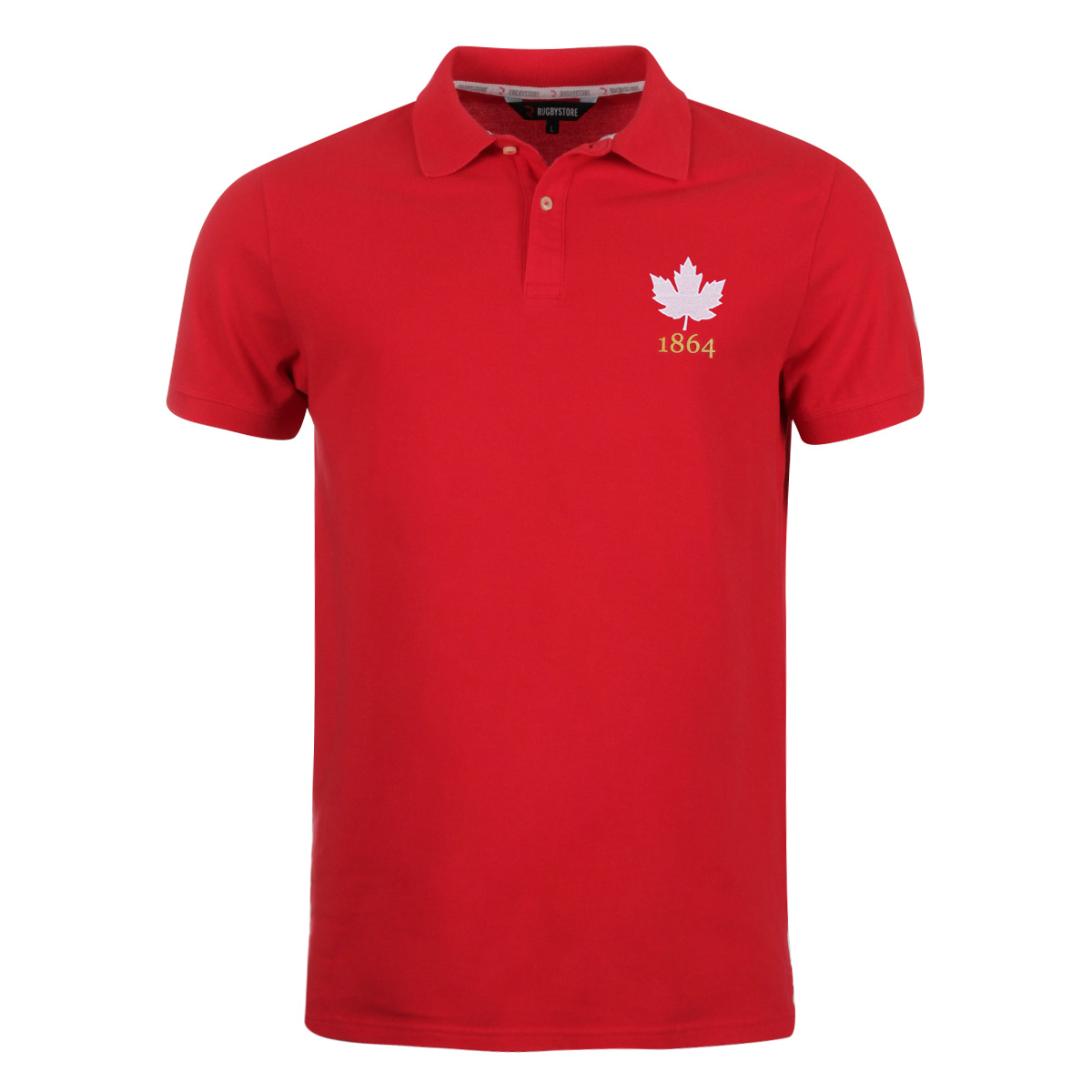 Canada Mens 1864 Origins Polo Shirt Red - Front