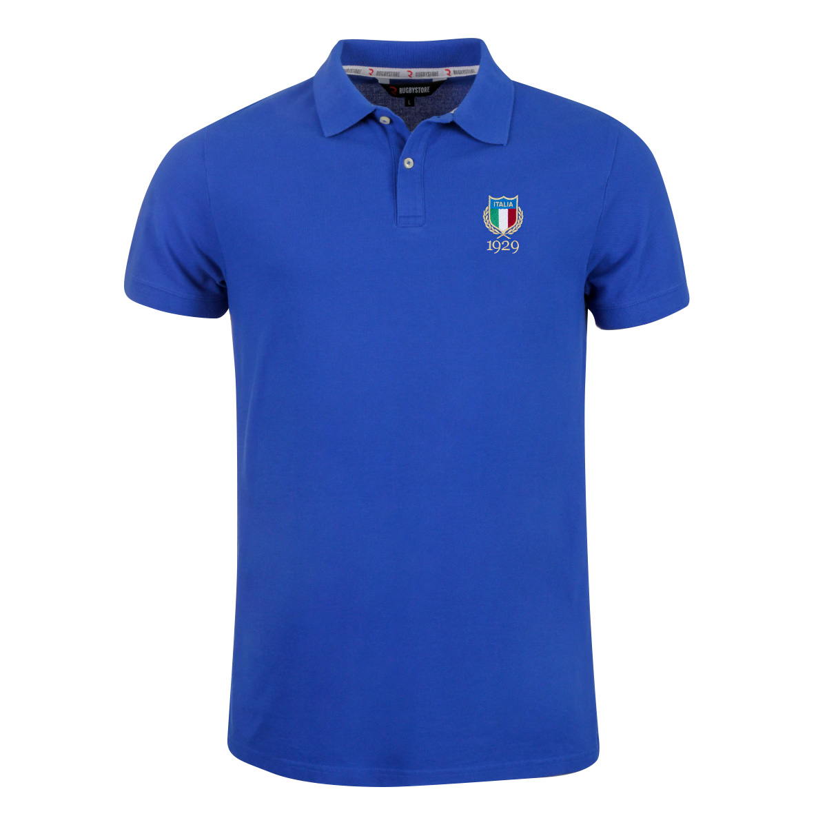 Rugbystore Italy 1929 Mens Polo Shirt - Royal Blue - Front Rugbystore Italy 1929 Mens Polo Shirt - Royal Blue - Front