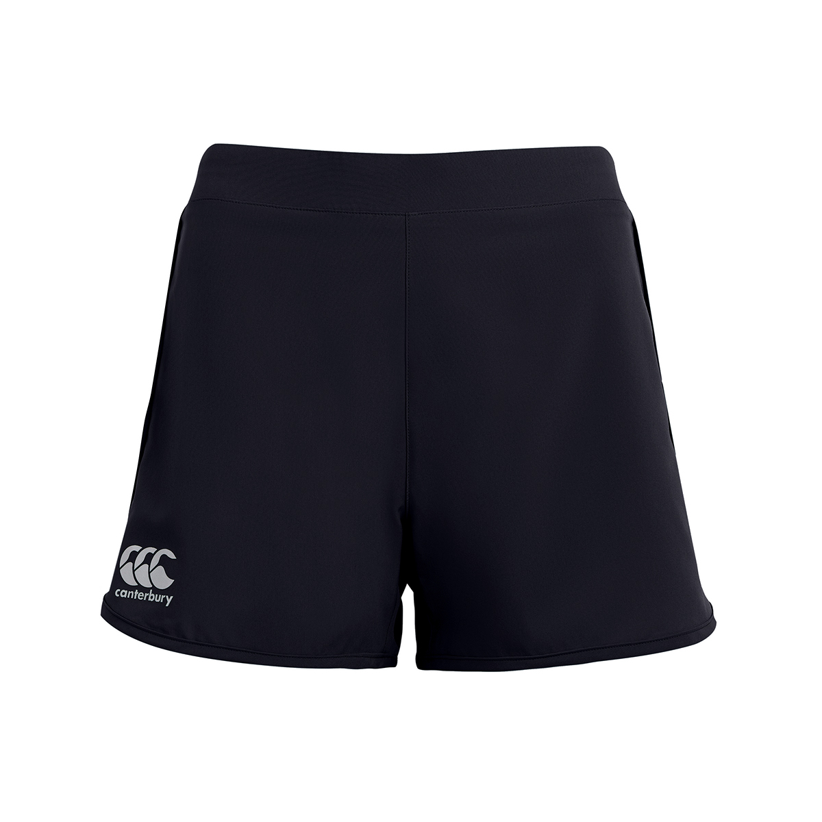 Canterbury Womens Woven Gym Shorts Black - Front