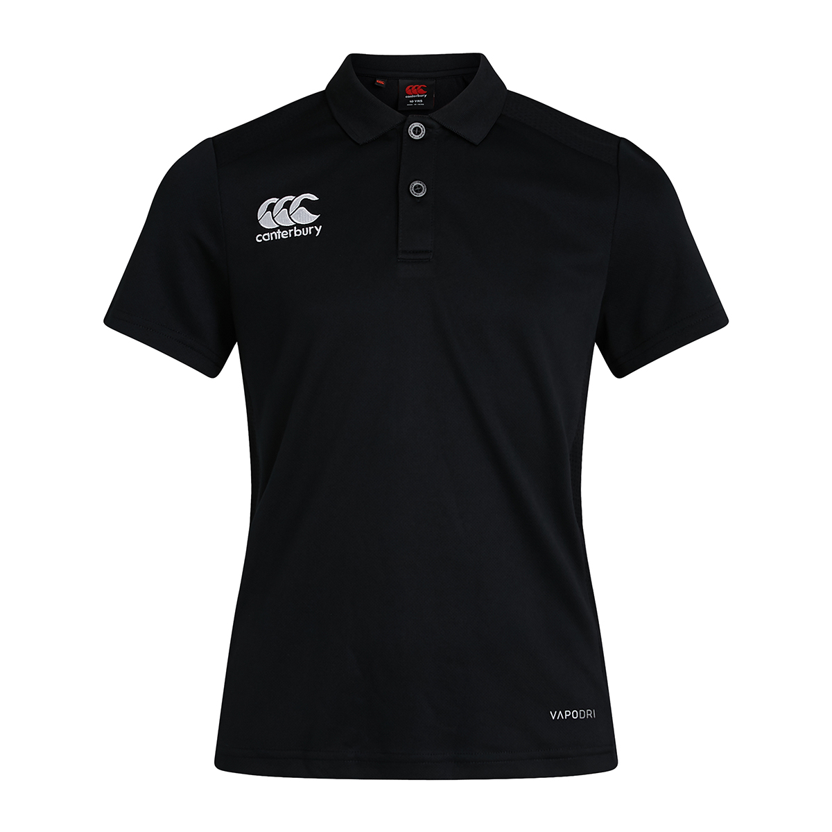 Canterbury Womens Club Training Polo Black - Front Canterbury Womens Club Training Polo Black - Front
