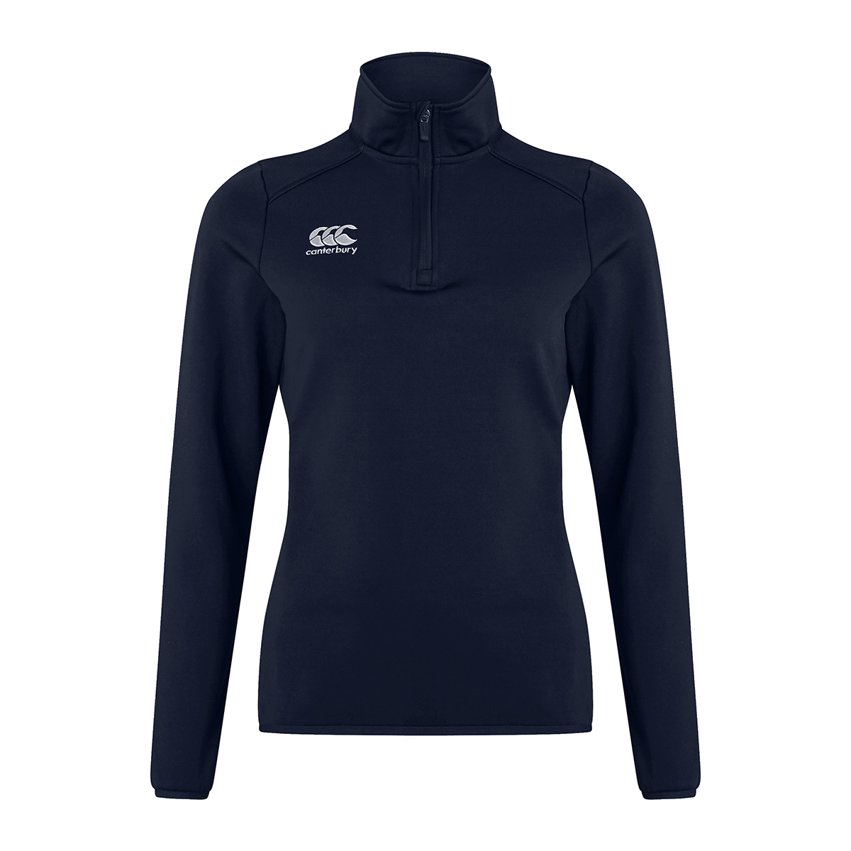 Canterbury Womens Club 1/4 Zip Mid Layer Training Top Navy - Fro