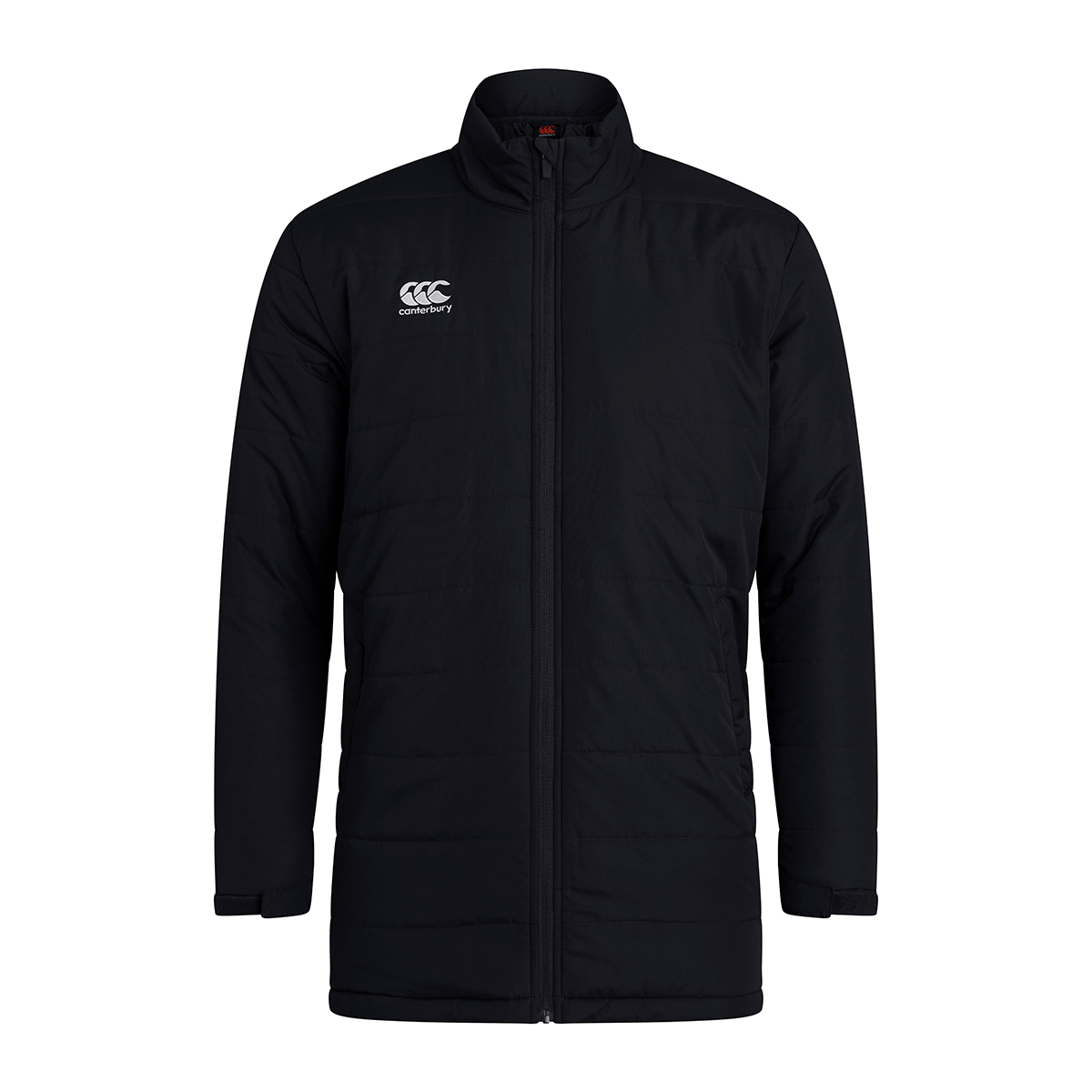 Canterbury Club Thermoreg Padded Jacket Black - Front Canterbury Club Thermoreg Padded Jacket Black - Front