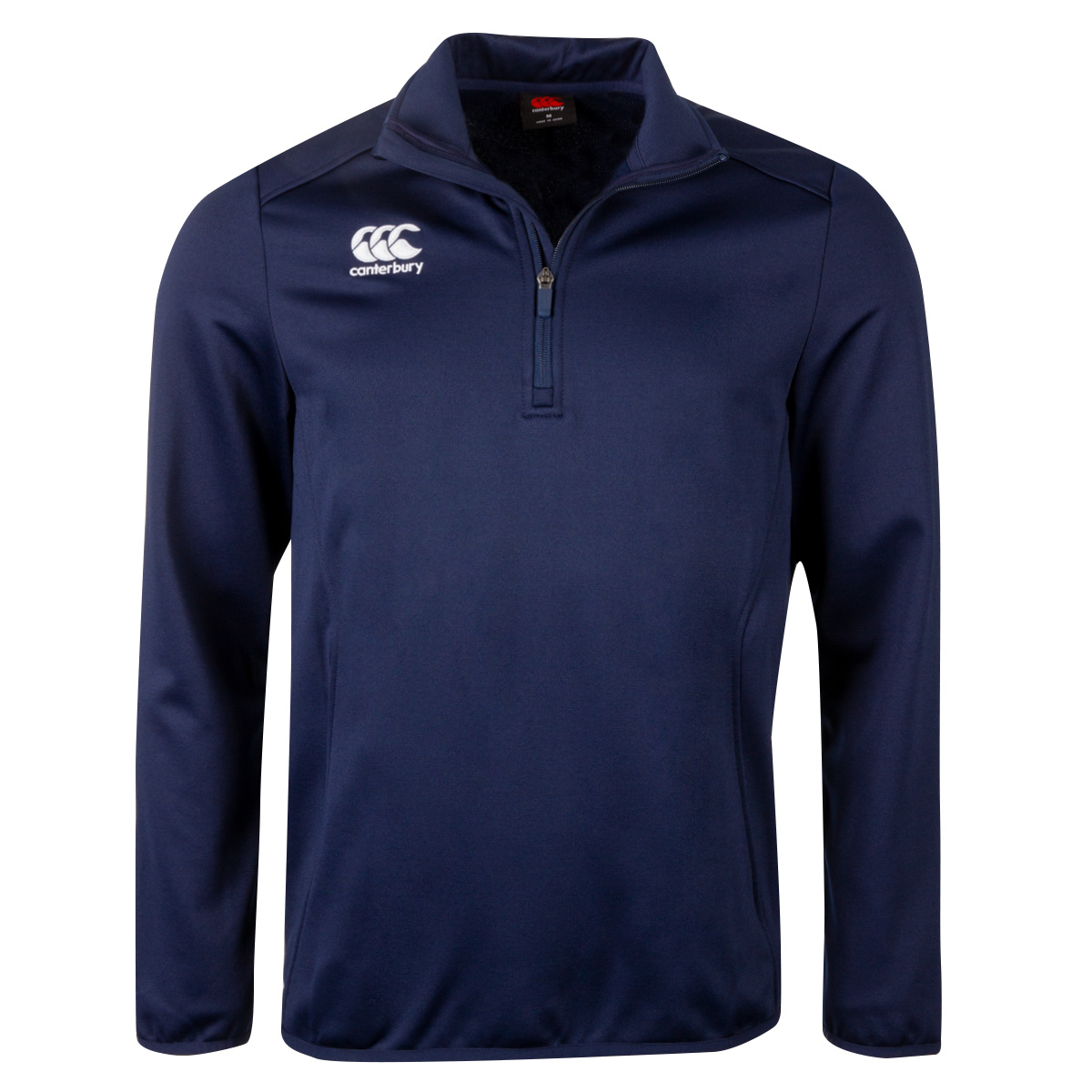 Canterbury Club 1/4 Zip Mid Layer Training Top Navy - Front Canterbury Club 1/4 Zip Mid Layer Training Top Navy - Front