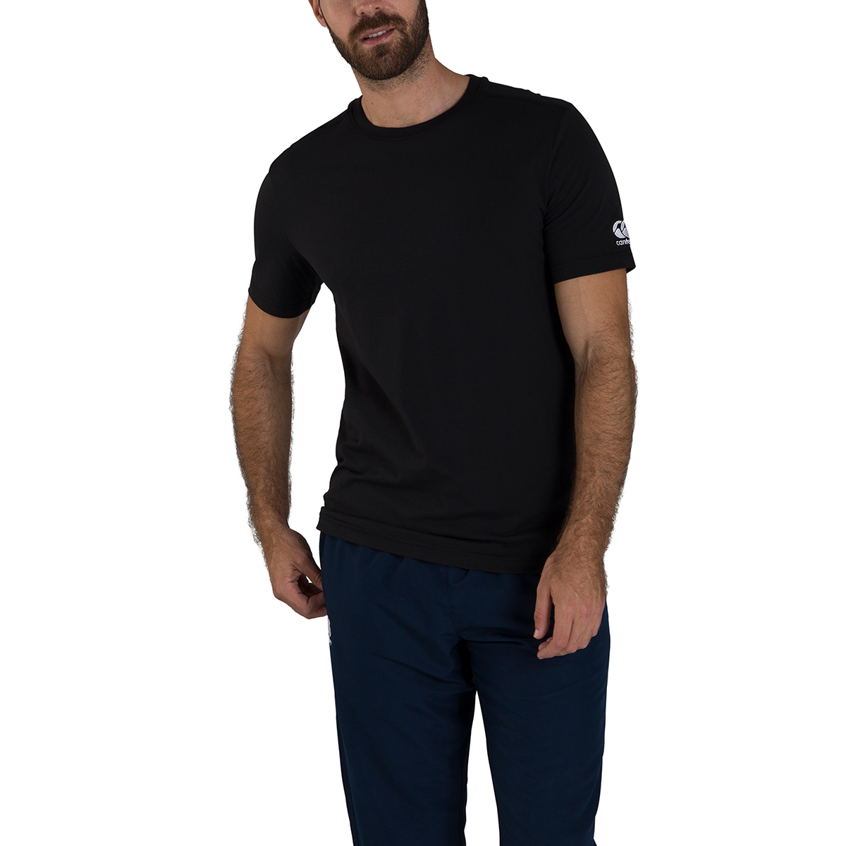 Canterbury Club Plain Tee Black - Front Canterbury Club Plain Tee Black - Front