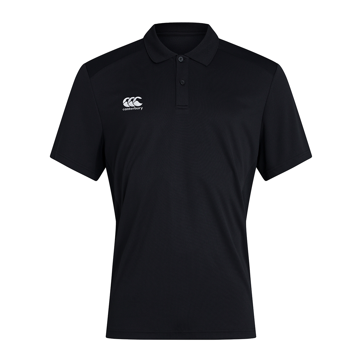 Canterbury Club Training Polo Black Kids - Front Canterbury Club Training Polo Black Kids - Front