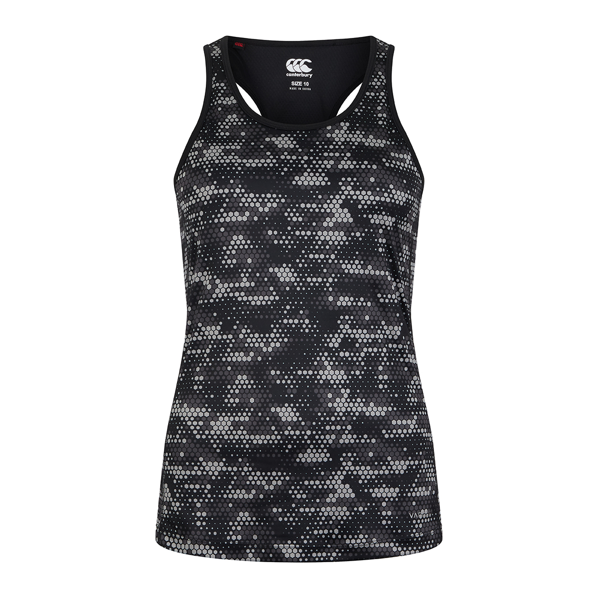 Canterbury Womens Vapodri Racerback Vest - Frost Grey - Front Canterbury Womens Vapodri Racerback Vest - Frost Grey - Front