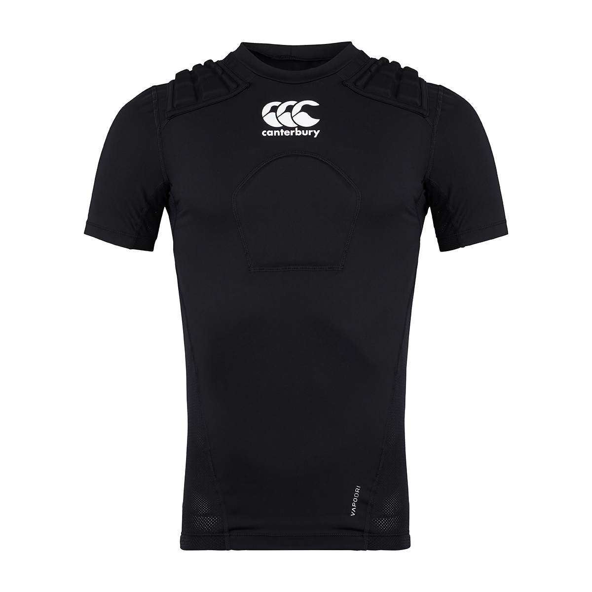 Canterbury Adults Core Rugby Shoulder Pads - Black - Front Canterbury Adults Core Rugby Shoulder Pads - Black - Front