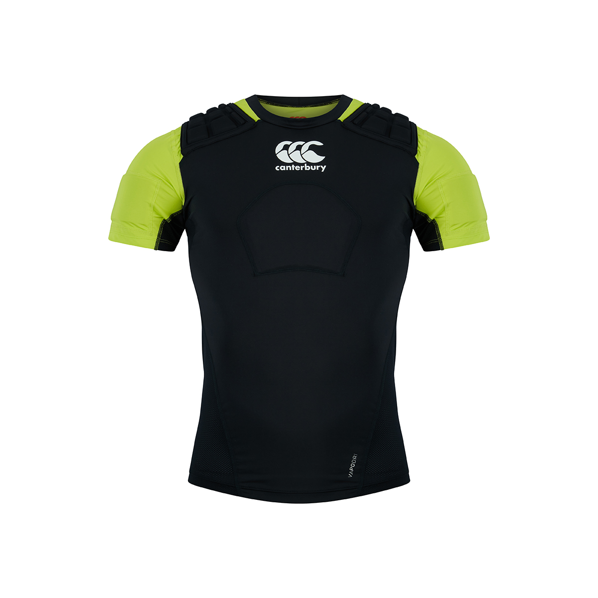Canterbury Kids Pro Rugby Shoulder Pads - Black and Wild Lime -  Canterbury Kids Pro Rugby Shoulder Pads - Black and Wild Lime -