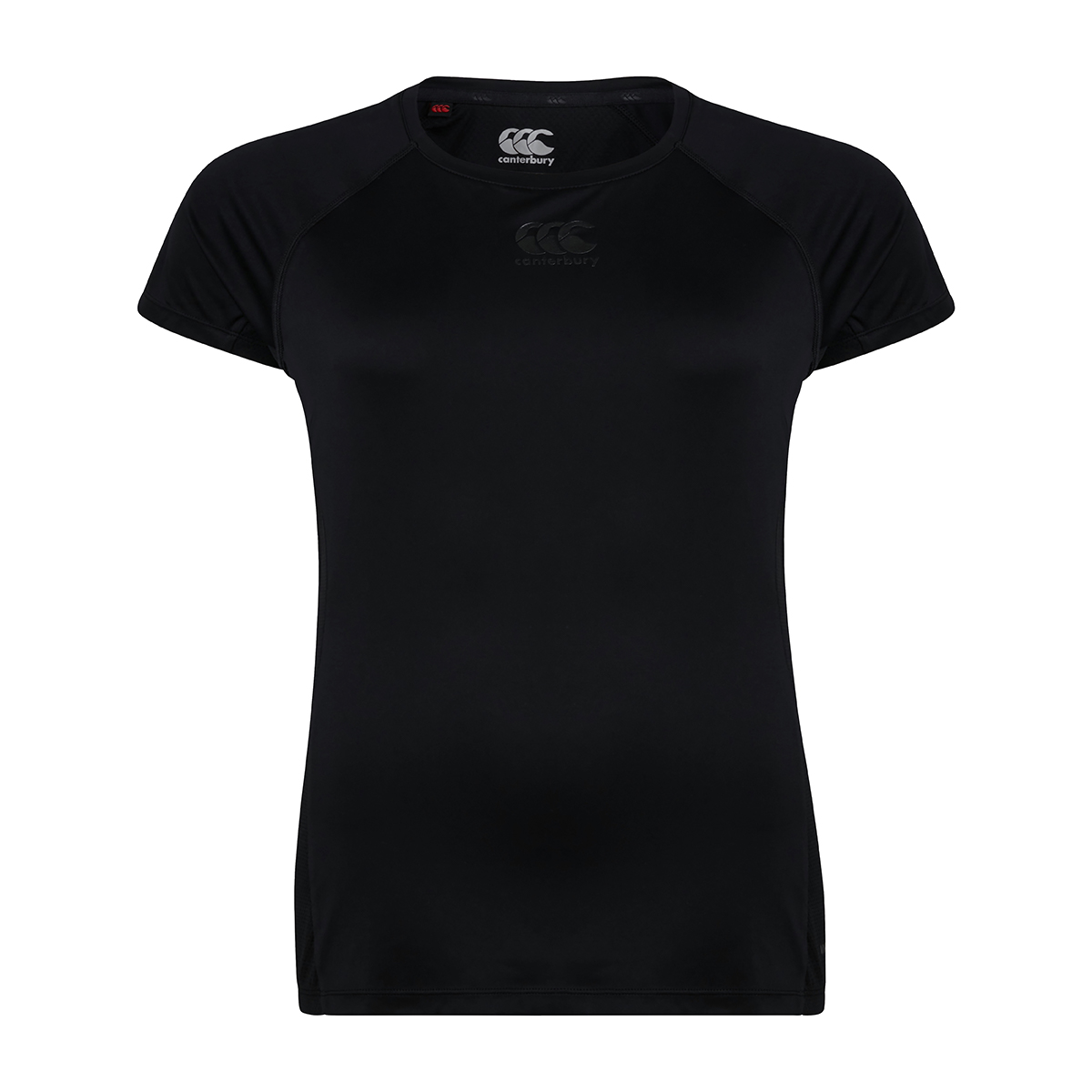 Canterbury Womens Vapodri Superlight Tee - Black - Front Canterbury Womens Vapodri Superlight Tee - Black - Front