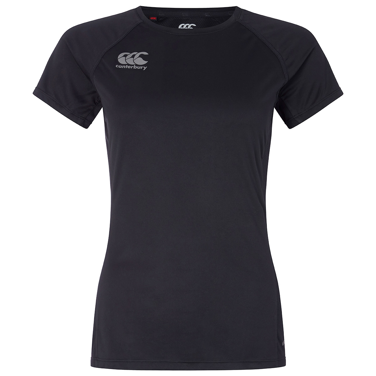 Canterbury Womens Superlight Training Tee - Black - Front Canterbury Womens Superlight Training Tee - Black - Front