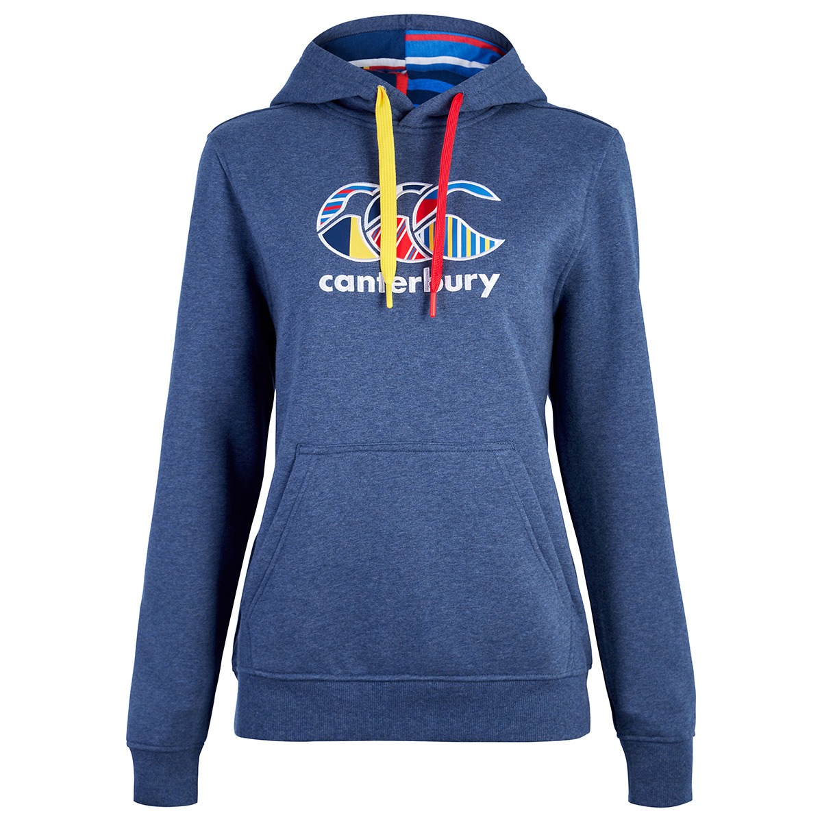 Canterbury Womens Uglies Pullover Hoodie - Denim Marl - Front Canterbury Womens Uglies Pullover Hoodie - Denim Marl - Front