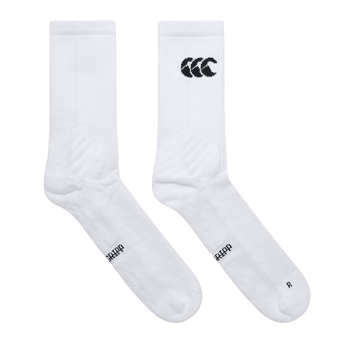 Canterbury Adults Mid Calf Grip Socks - Bright White - Flat Sock Canterbury Adults Mid Calf Grip Socks - Bright White - Flat Sock