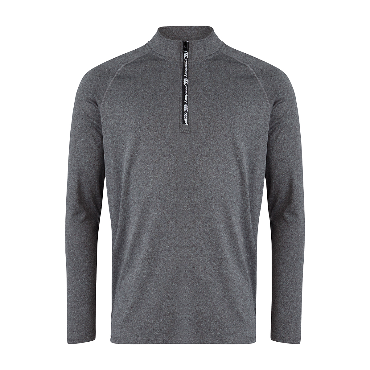 Canterbury Mens Vapodri 1st Layer Top - Medium Grey Marl - Front Canterbury Mens Vapodri 1st Layer Top - Medium Grey Marl - Front
